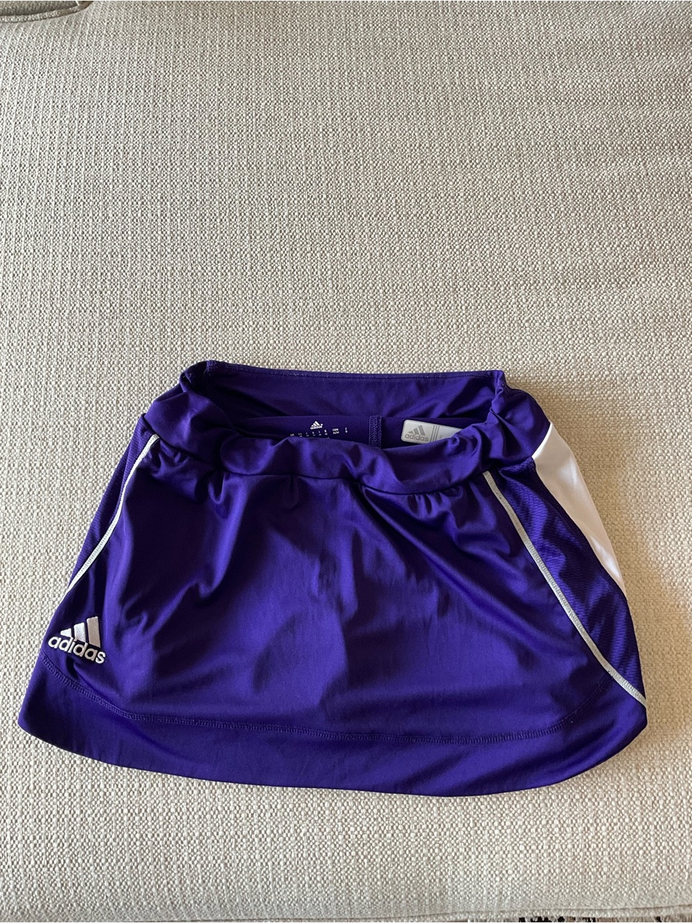 Adidas Purple Athletic Skort with White Accents